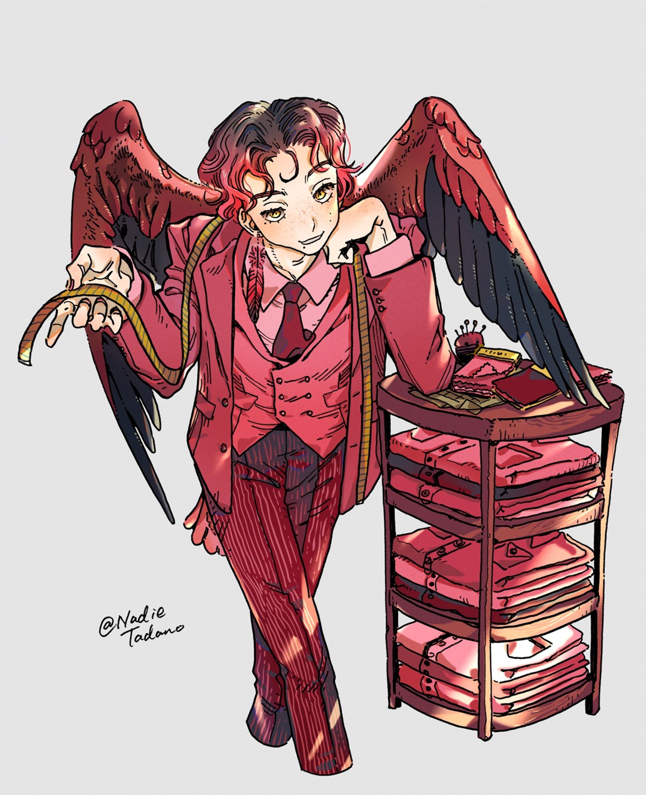 フラミンゴ擬人化-1