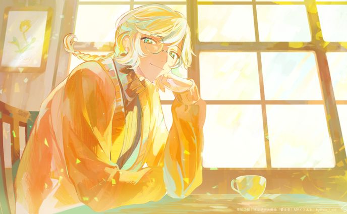 【MVイラスト】茶和口契｜オリジナル楽曲『鬱金香』