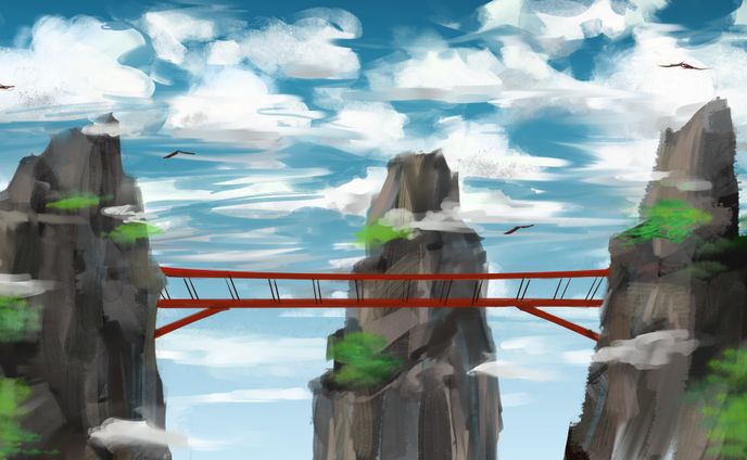 rocky bridge