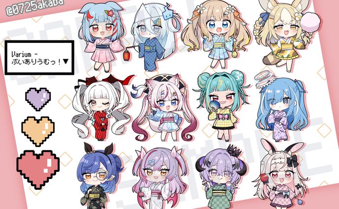 Varium -ぶいありうむっ！　グッズ用イラスト