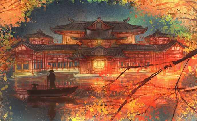 skeb 日本風背景