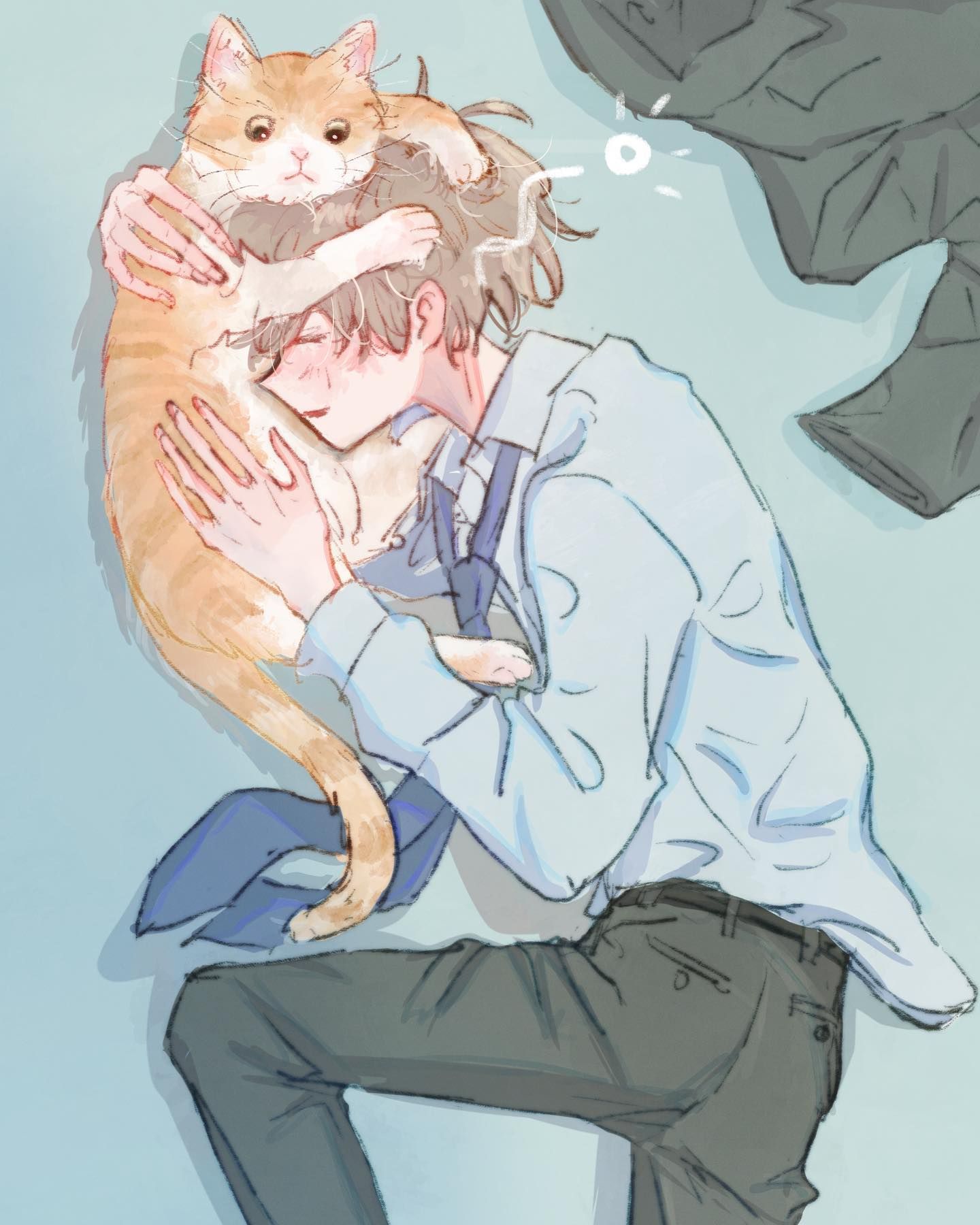 創作 オリジナル 手描きイラスト【狐猫夜】 b4e95f8a-ad6b-4877-9c19-