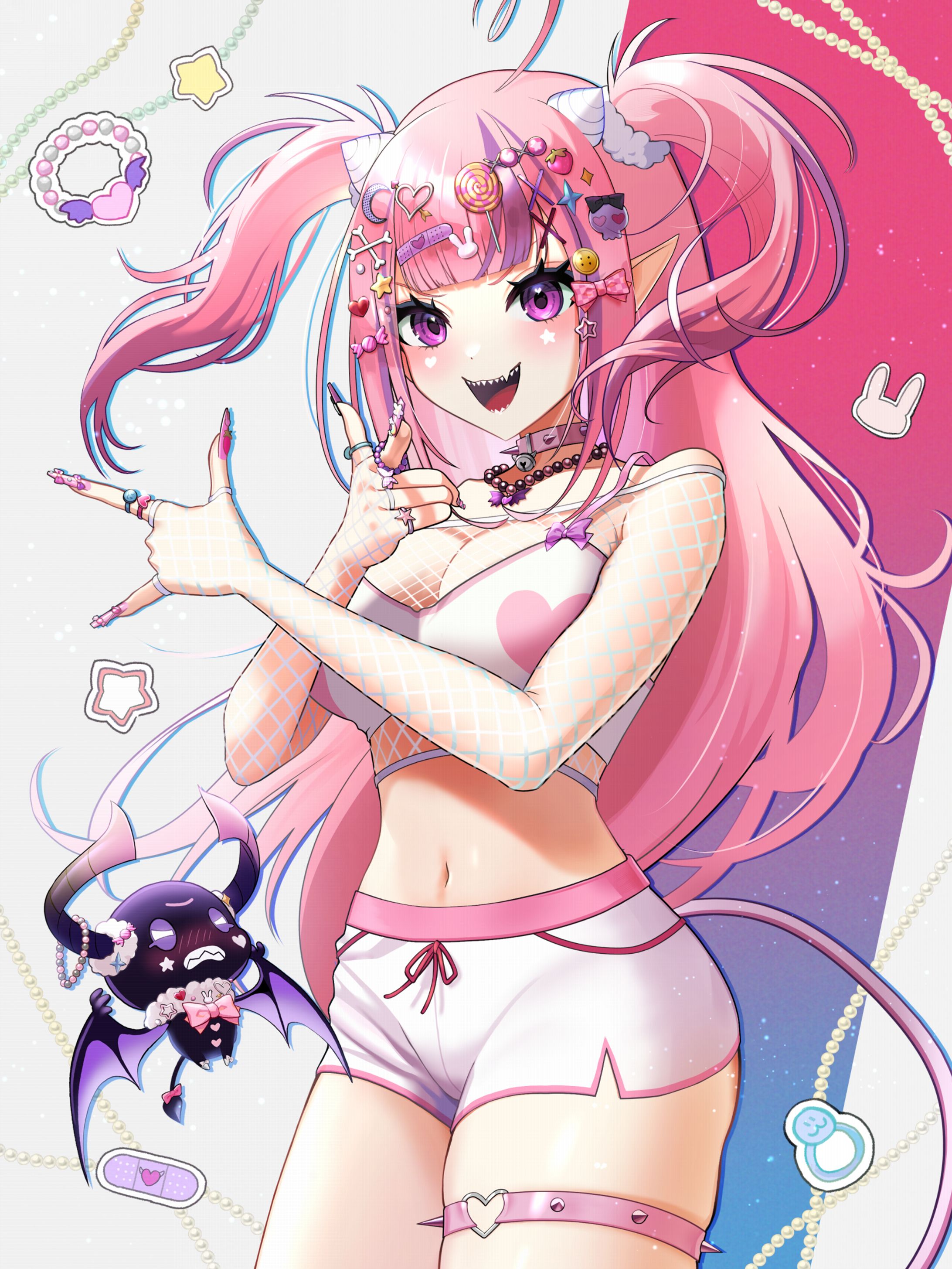 VTuber Decora Ironmouse Full-body fanart-1
