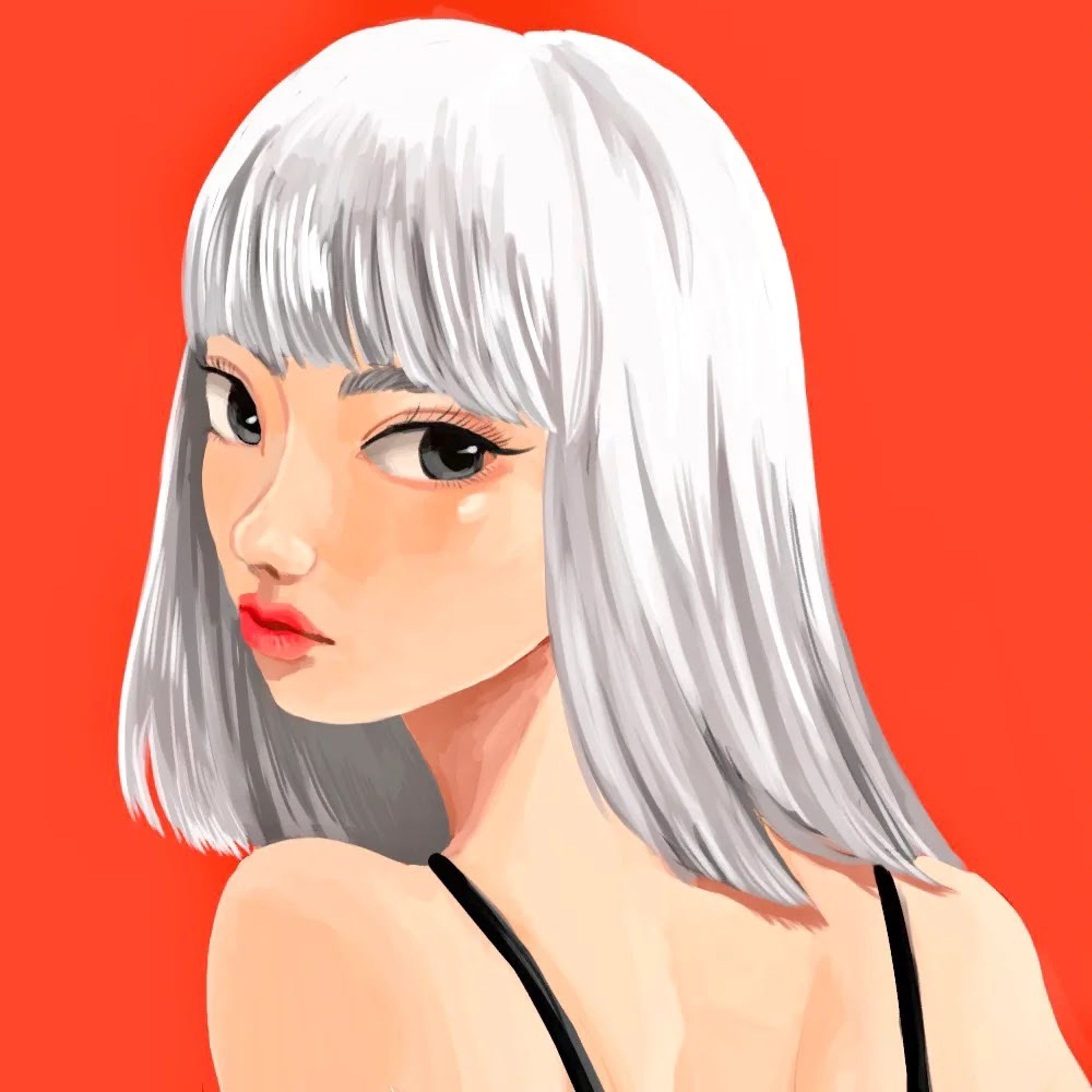 人物絵(厚塗り)-1