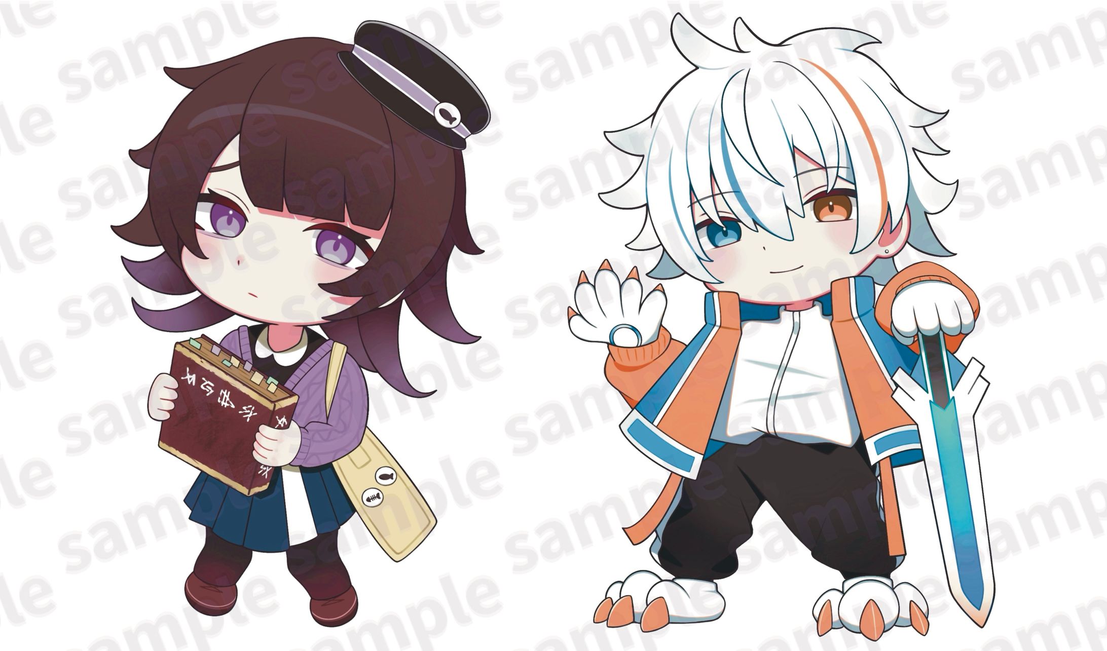 ブロスタ ER所属 Ghost T様/Sourin様 キャラクターデザイン＆立ち絵イラスト-1