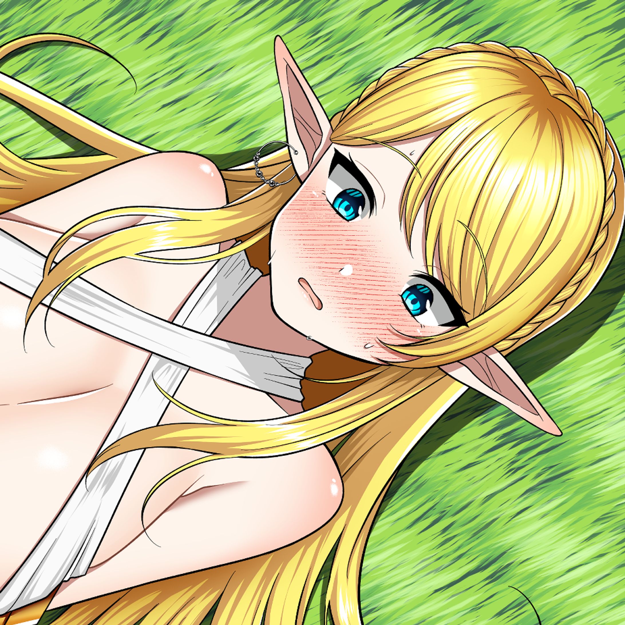 【一枚絵】エルフ娘-1