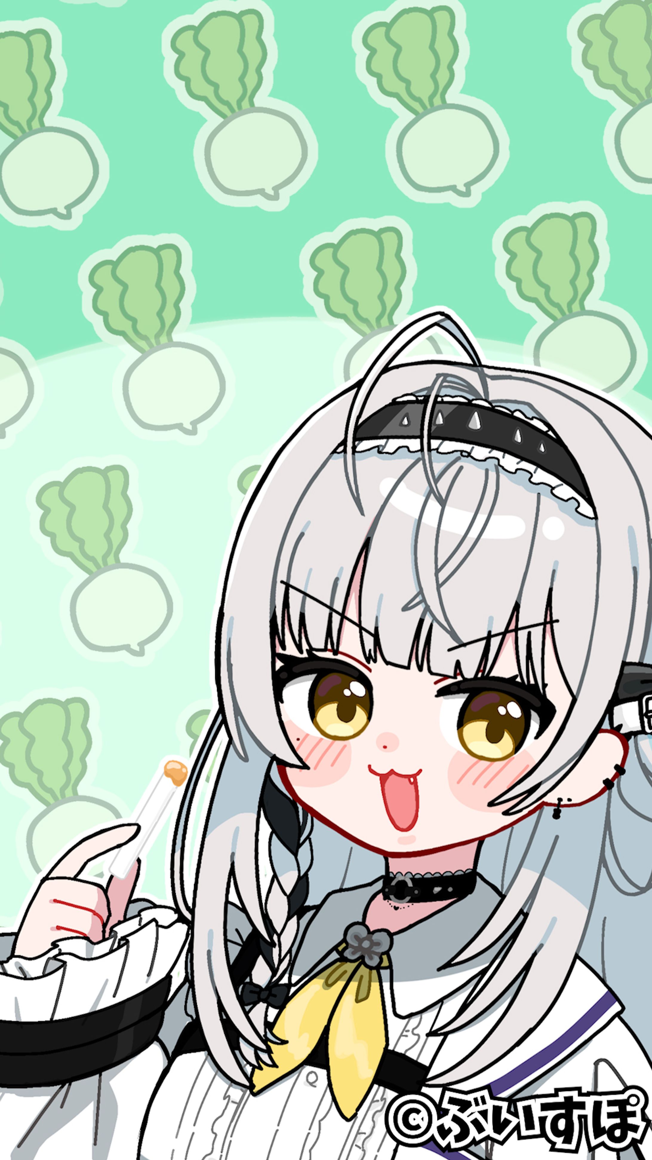 【ぶいすぽっ！所属】銀城サイネ様_イラストショート-1