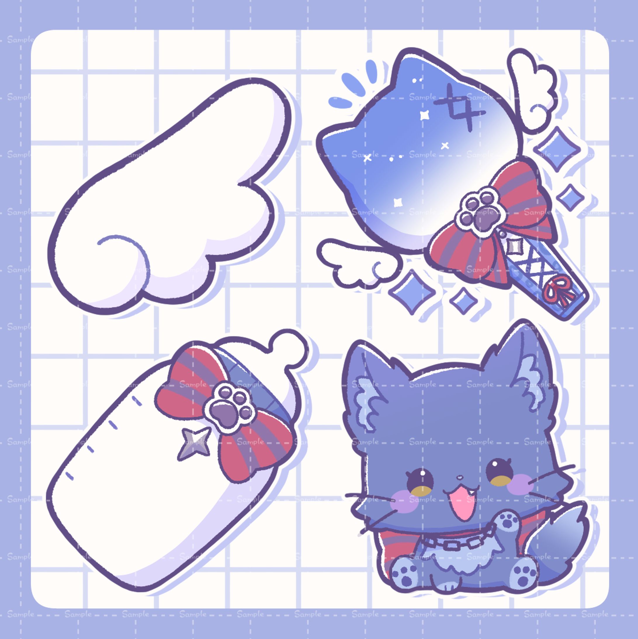 クレオ・藍・パレア様バッジ用イラスト-1