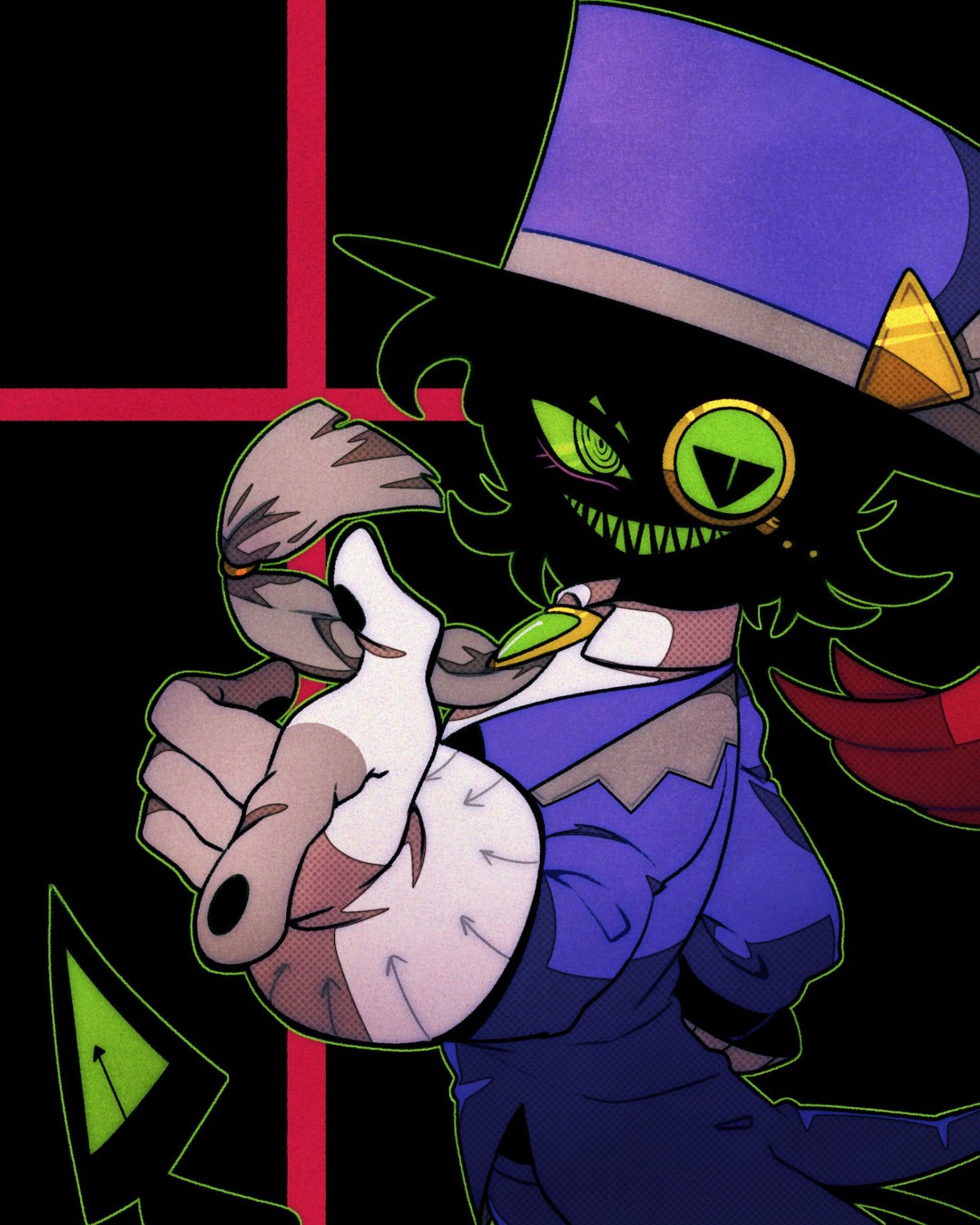 #イラスト #人外 #オリジナルイラスト
#オリジナルキャラクター #illustration #monster #originalcharacter #characterdesign #touseioc 

His name is Yotata.
A twilight demon with a shadow body.-1