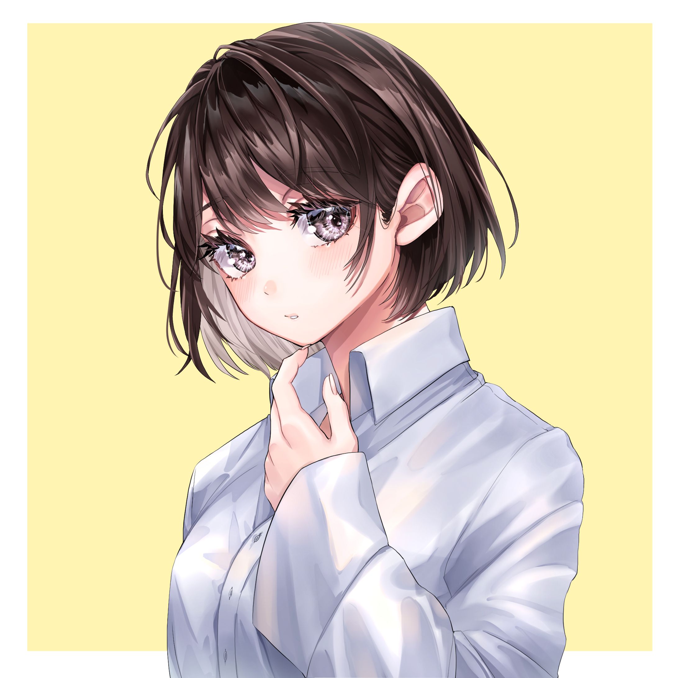 ワイシャツの女の子-1
