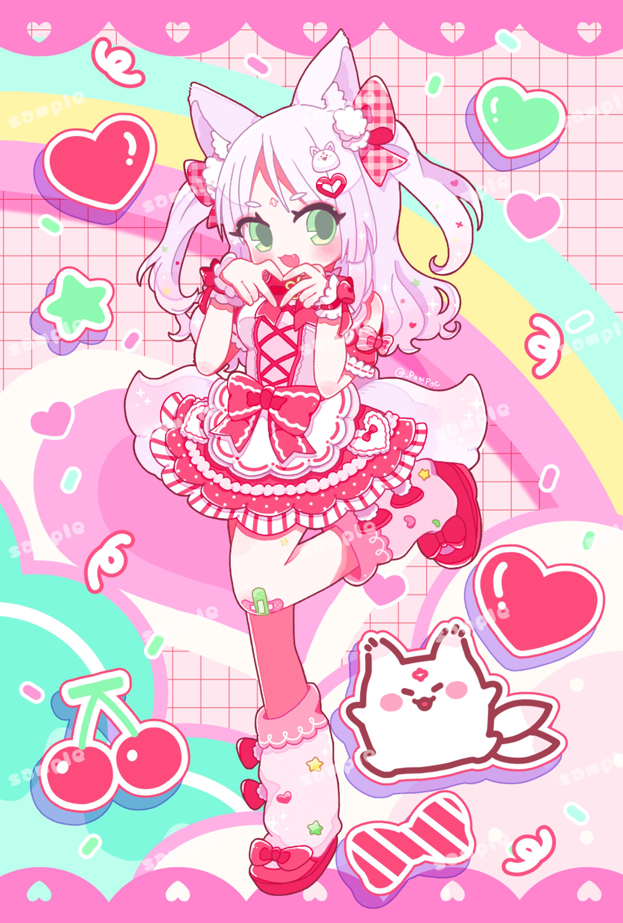 【お仕事】歌ってみたMVイラスト-1