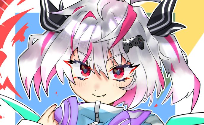 ピンクメッシュツインテちゃん