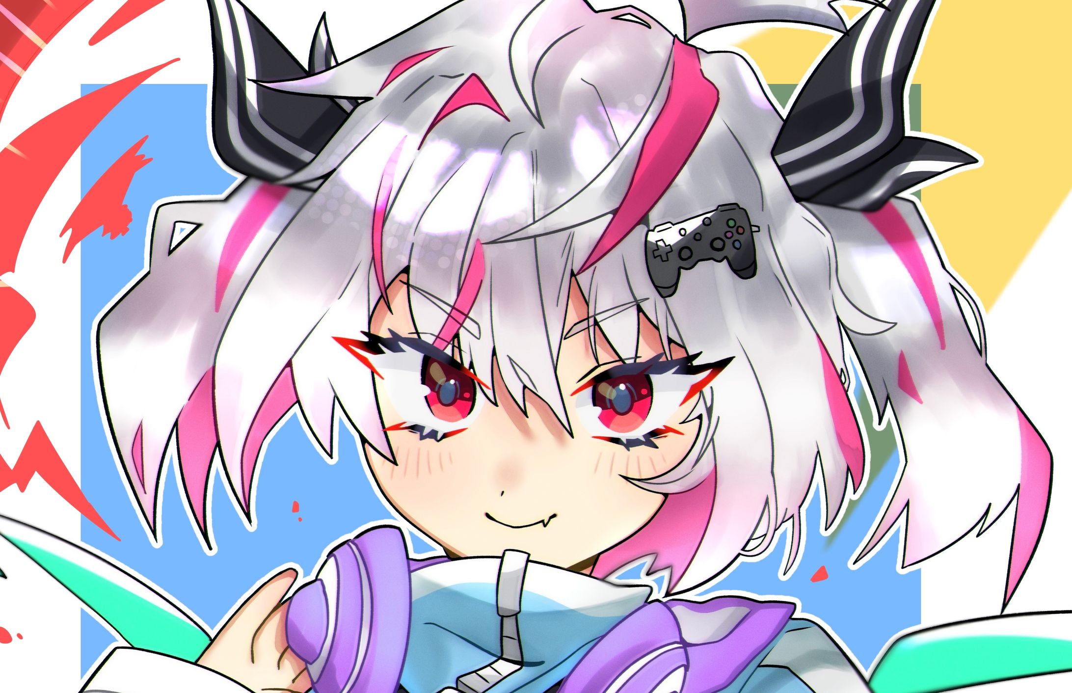 ピンクメッシュツインテちゃん-1