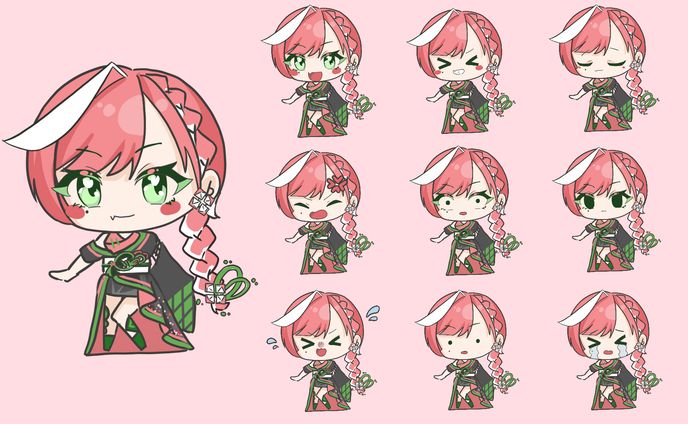 ミニキャラ　まきめき