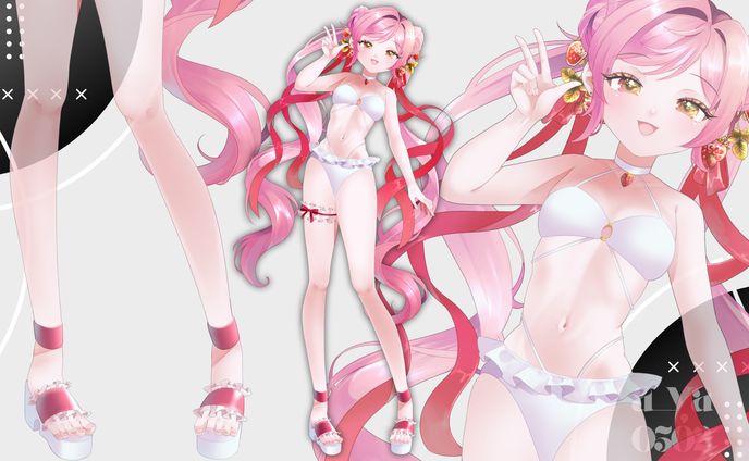 苺禾もか様立ち絵(服装差分あり)