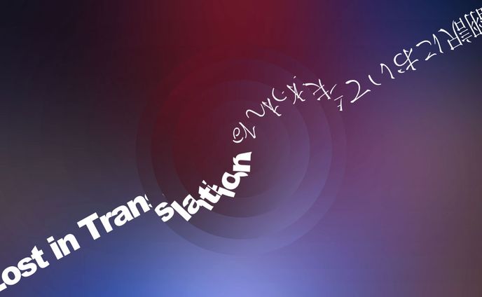 graphic design: Lost in Translation