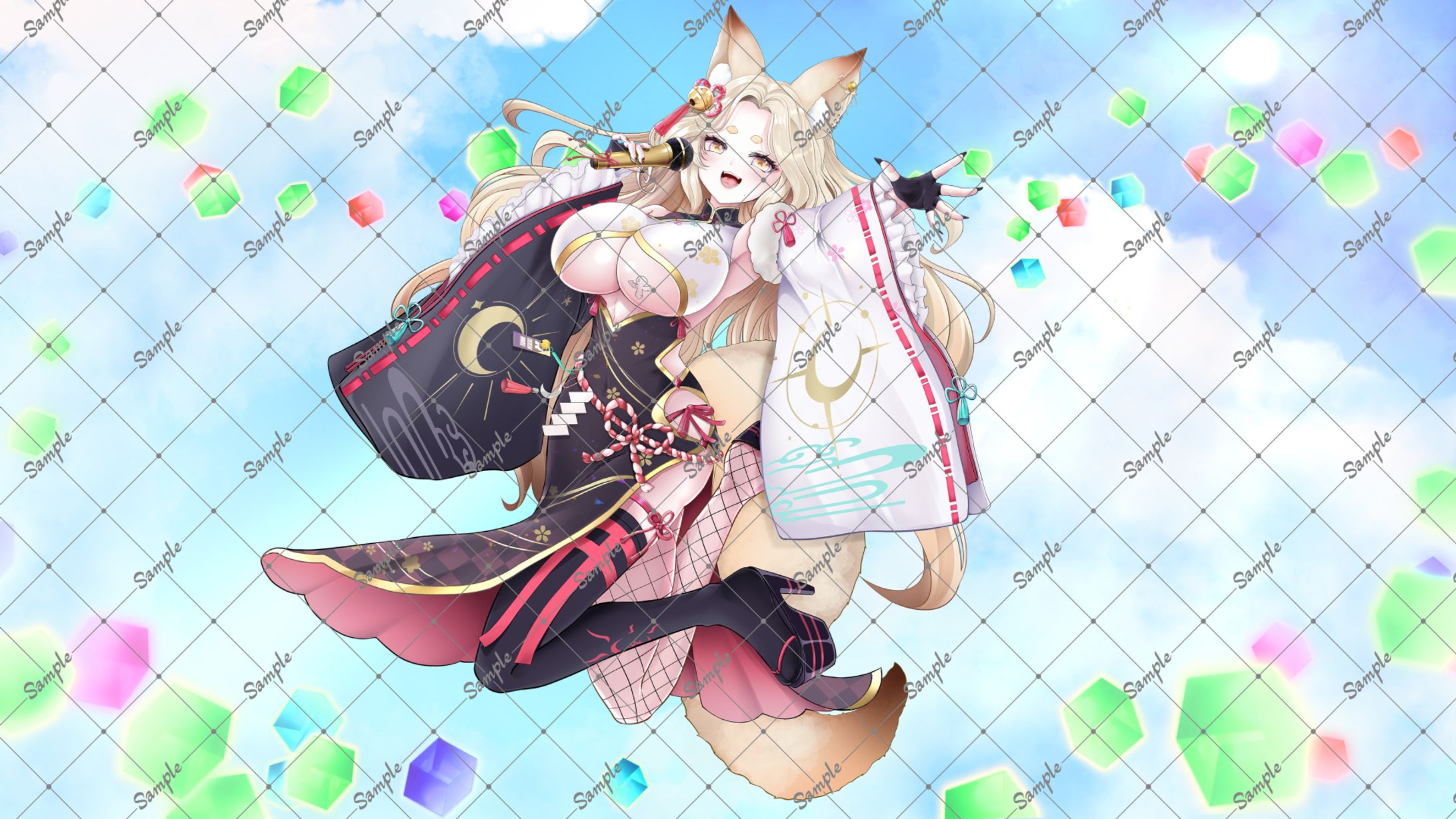 【work】狐々金 蘭夢様　MV用イラスト-1