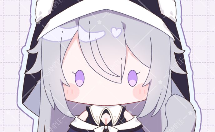 月実いのり様ぬいぐるみ風イラスト