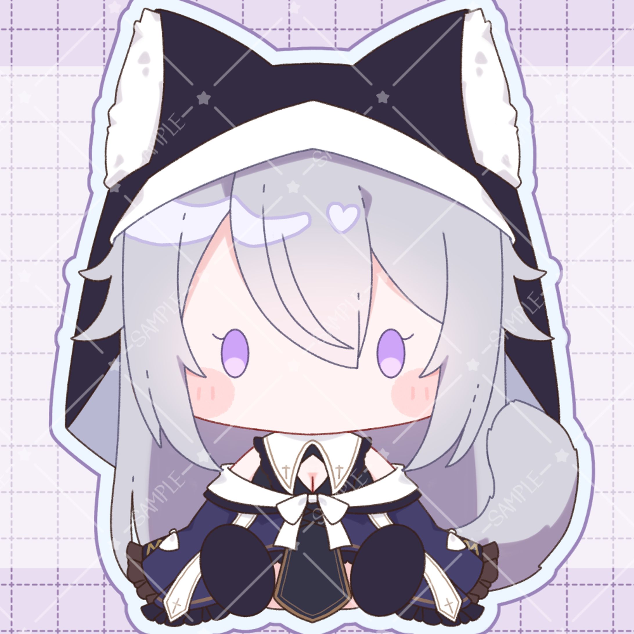 月実いのり様ぬいぐるみ風イラスト-1