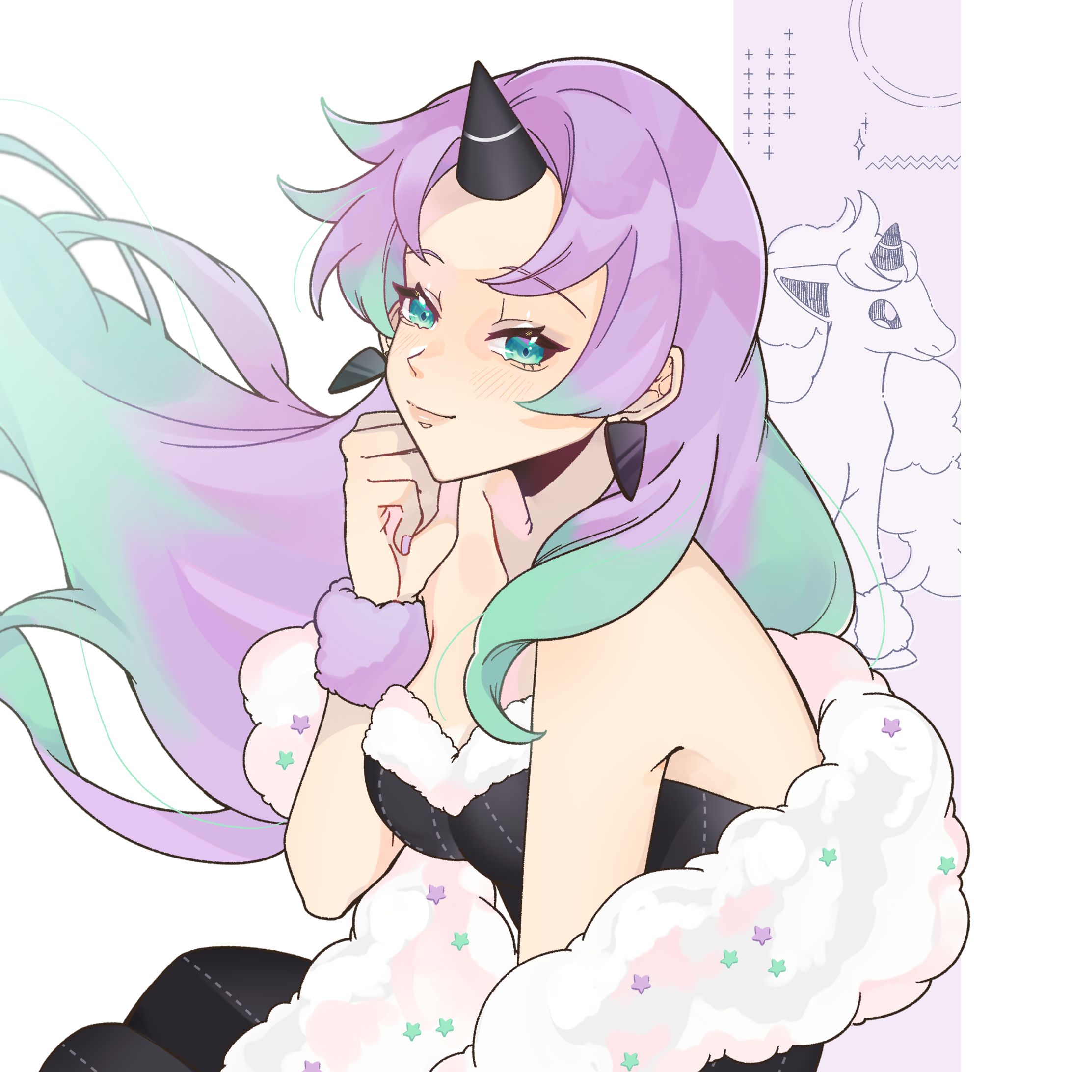 アイコンイラスト/ポニータ擬人化-1