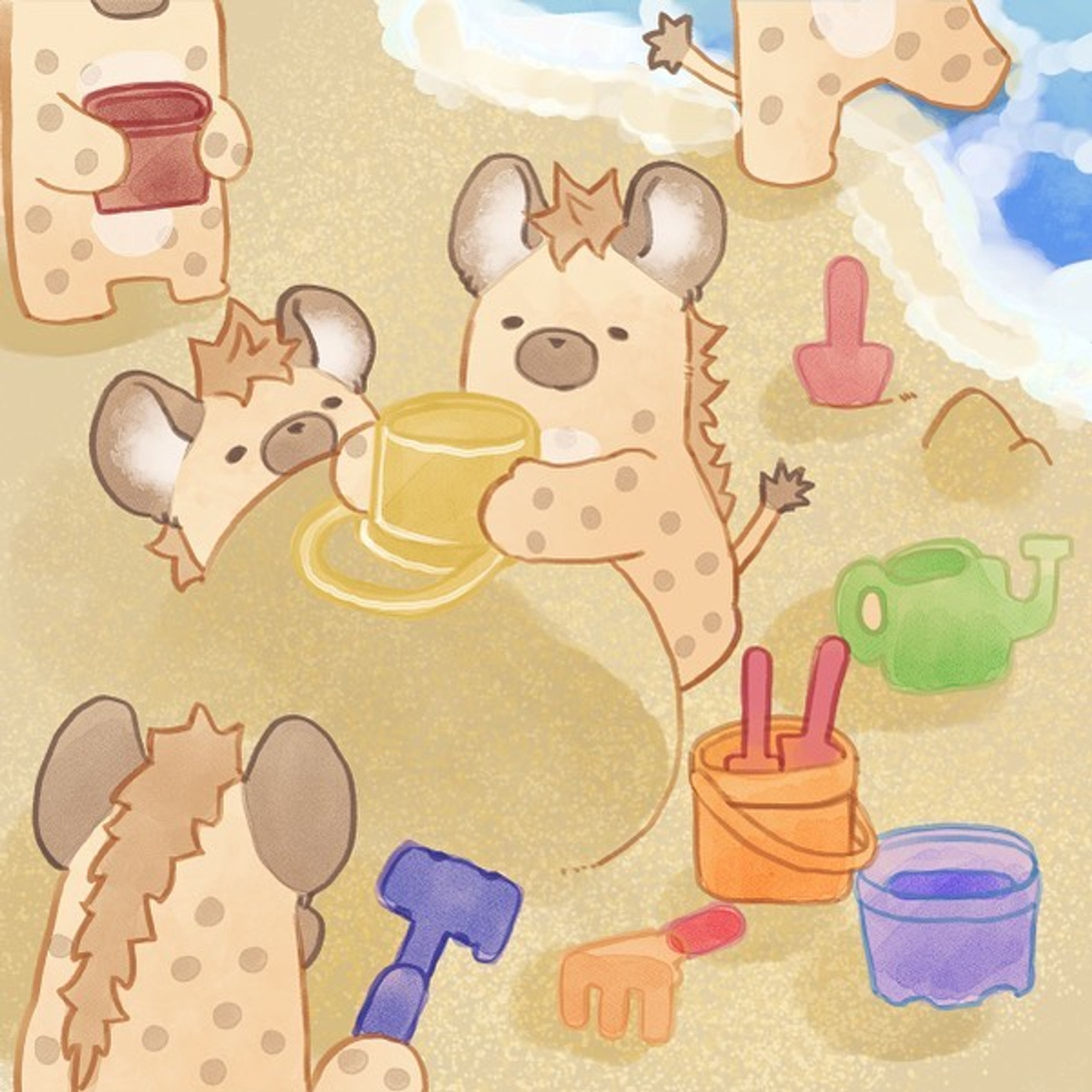 #lineスタンプ #ハイエナ #ブチハイエナ #instagram #illustration #イラスト　#イラストグラム　#いらすとぐらむ　#ゆるいイラスト　 #illust #illstration #drawing #ゆる絵　#キャラクターイラスト　#ハイエナさんの日常　#linesticker #クリエイタースタンプ　#絵描きさんと繋がりたい　#art  # artwork-1