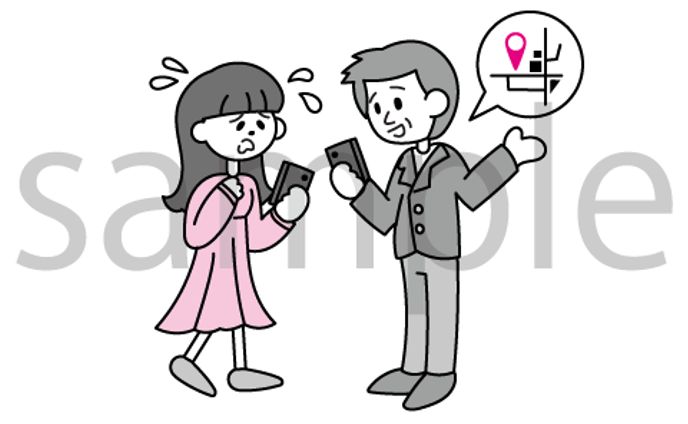 英語の教材：挿絵イラスト