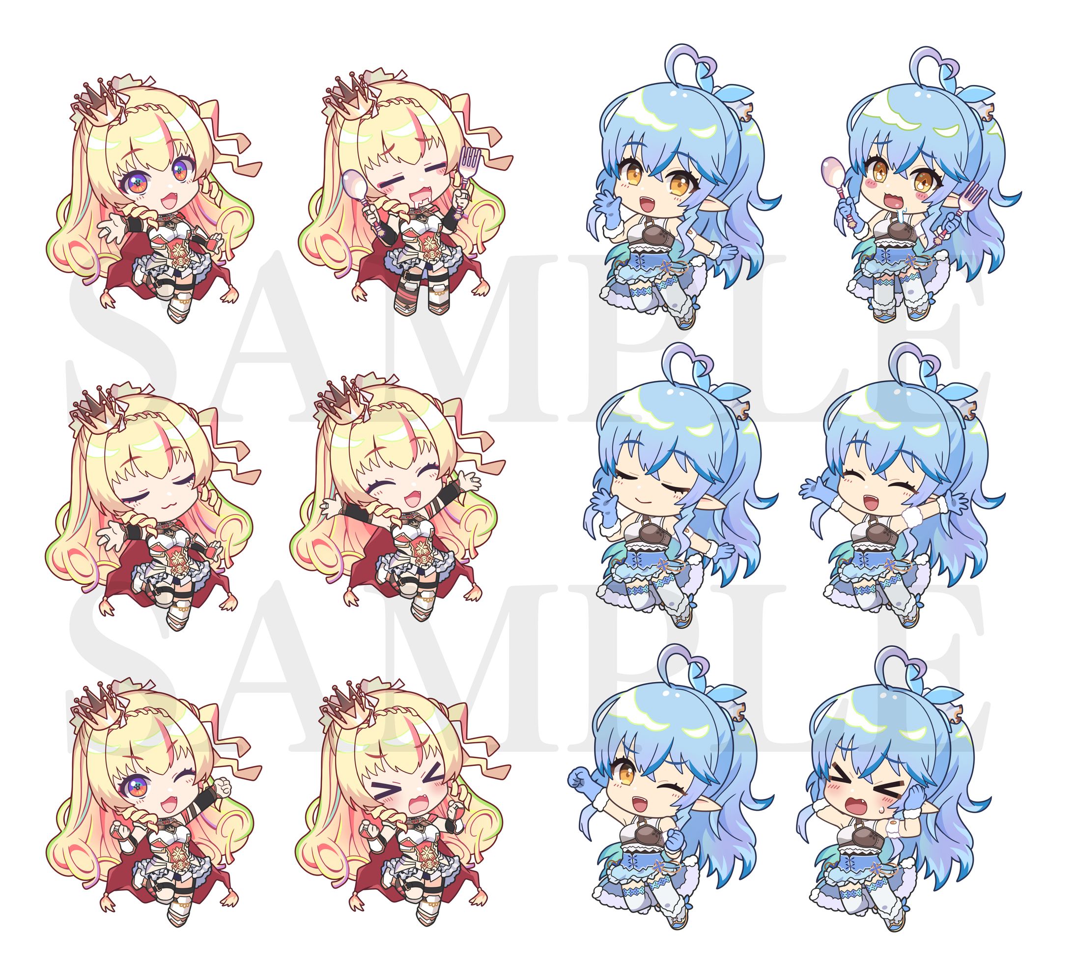 『ブレイブリーダンス』SD差分・小物イラスト-1