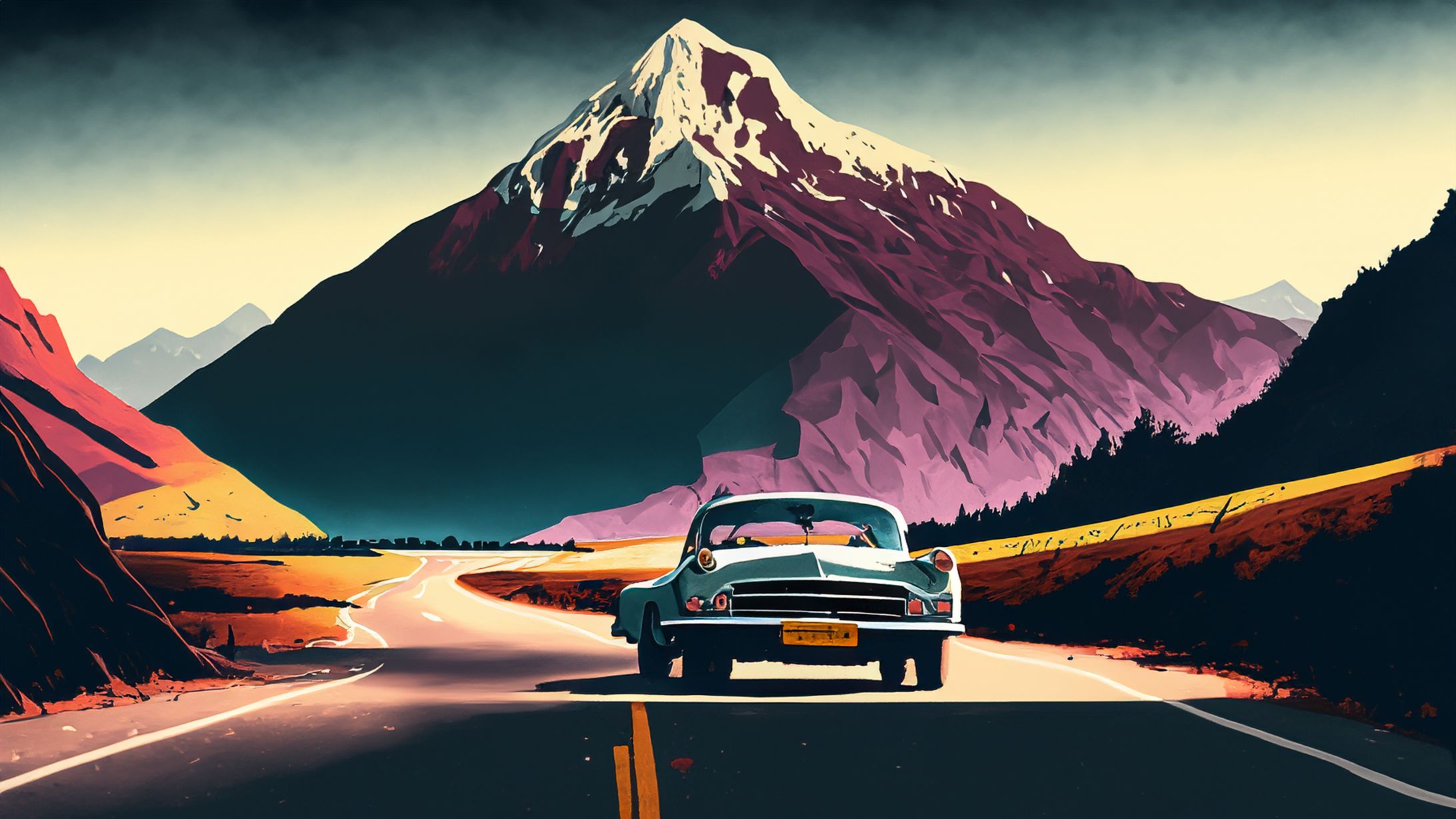 クラシックカーのイラスト II-1