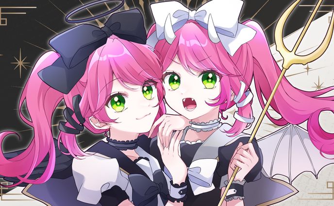 リリぴ様　「デビルじゃないもん」　歌ってみた動画用イラスト