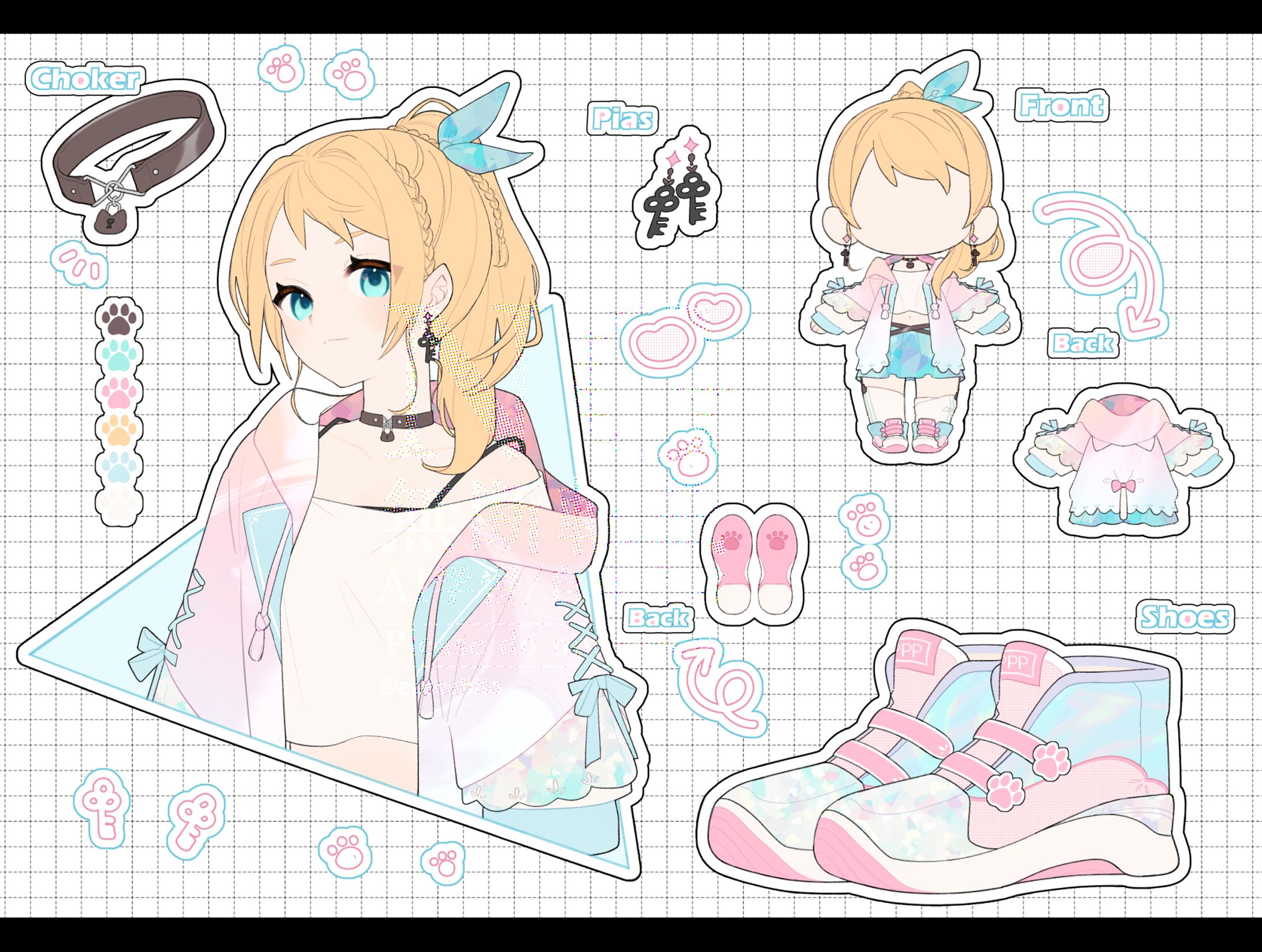 新衣装用デザイン＆イラスト制作│ぷりゅね 様-1