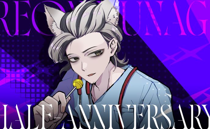 【ハフアニ配信サムネイル+PR画像】夕凪レオン様