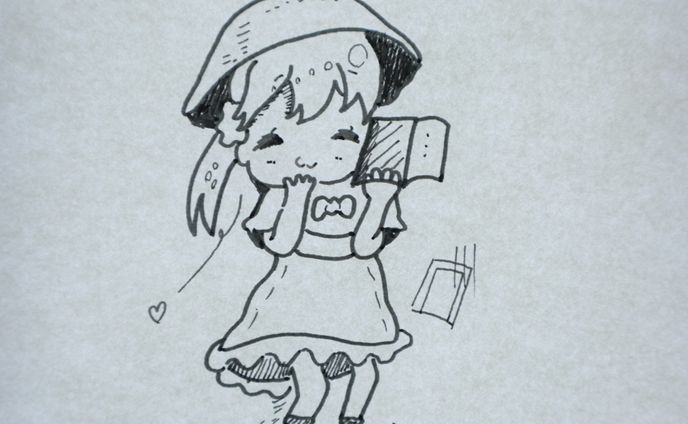 切り絵、メイク
