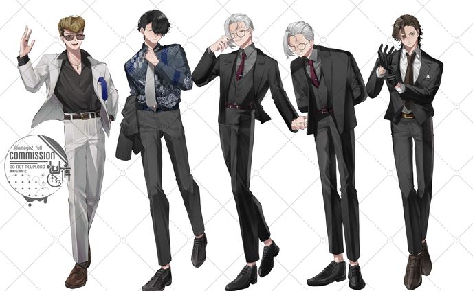 【ご依頼】TRPG用立ち絵5枚