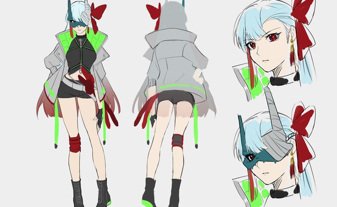 イラストレータ、mix