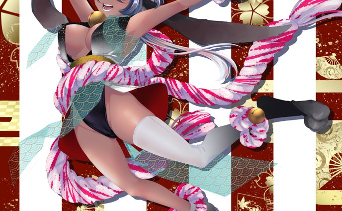 看板娘新年挨拶