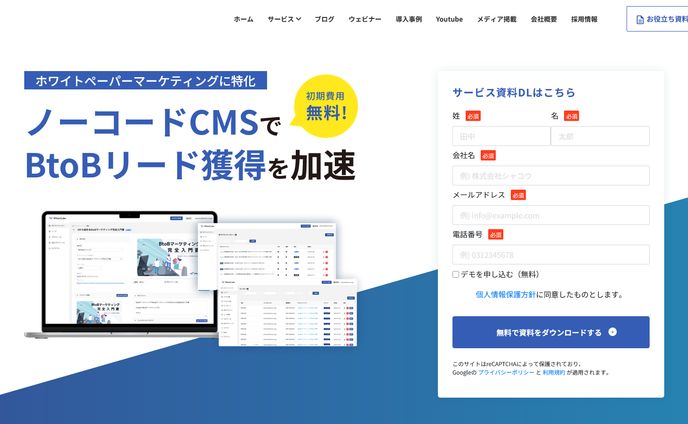 LPマーケティングサービスサイト