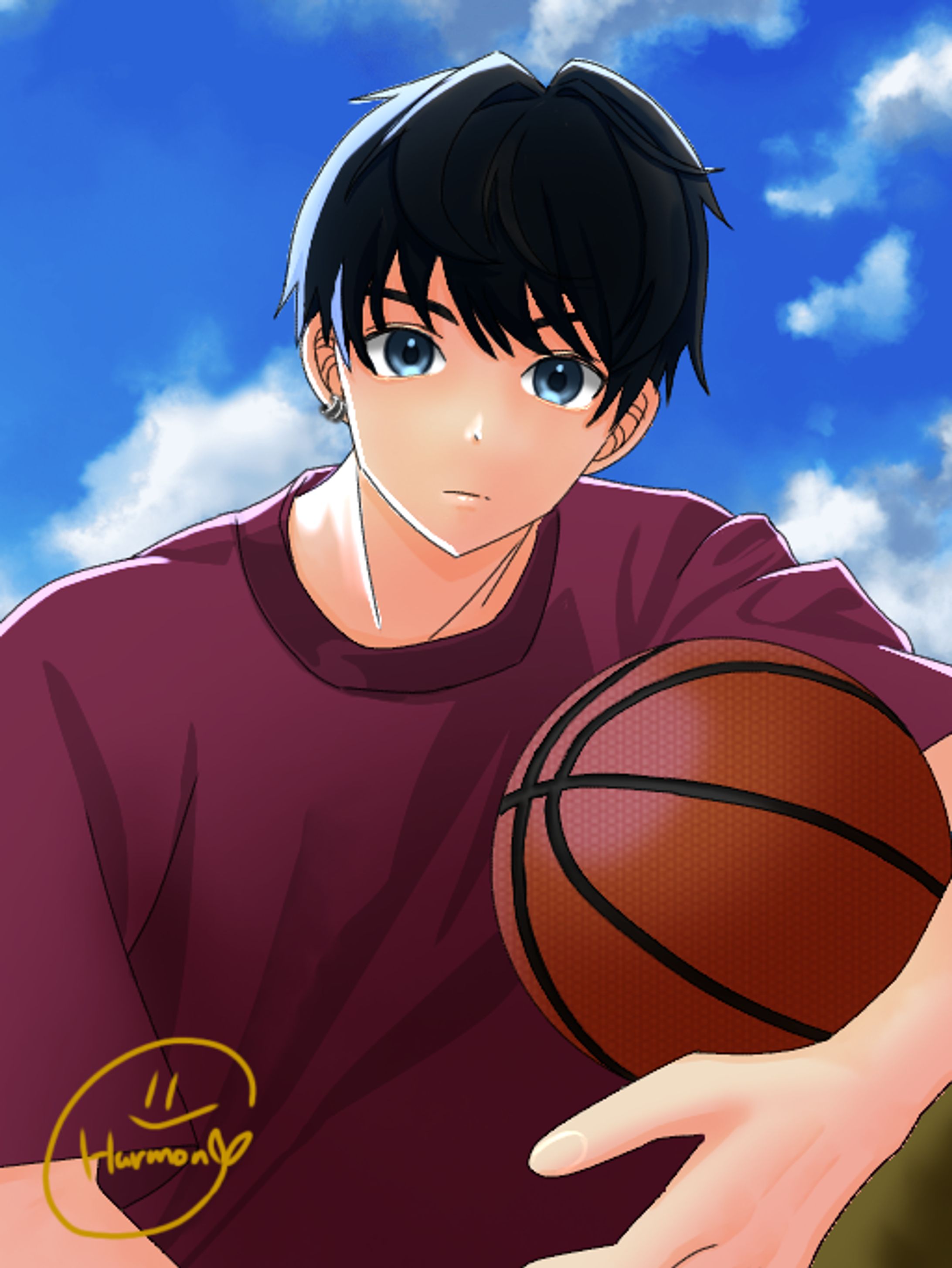 バスケ部勧誘ポスターイラスト-1