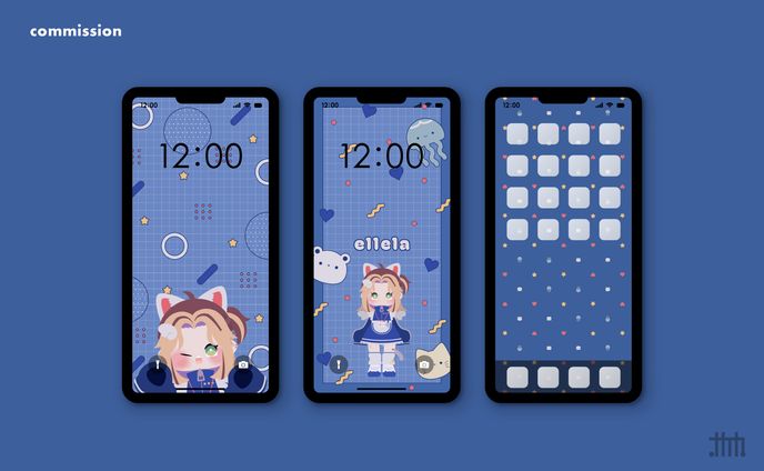 【skeb】 ellela様 スマホ壁紙