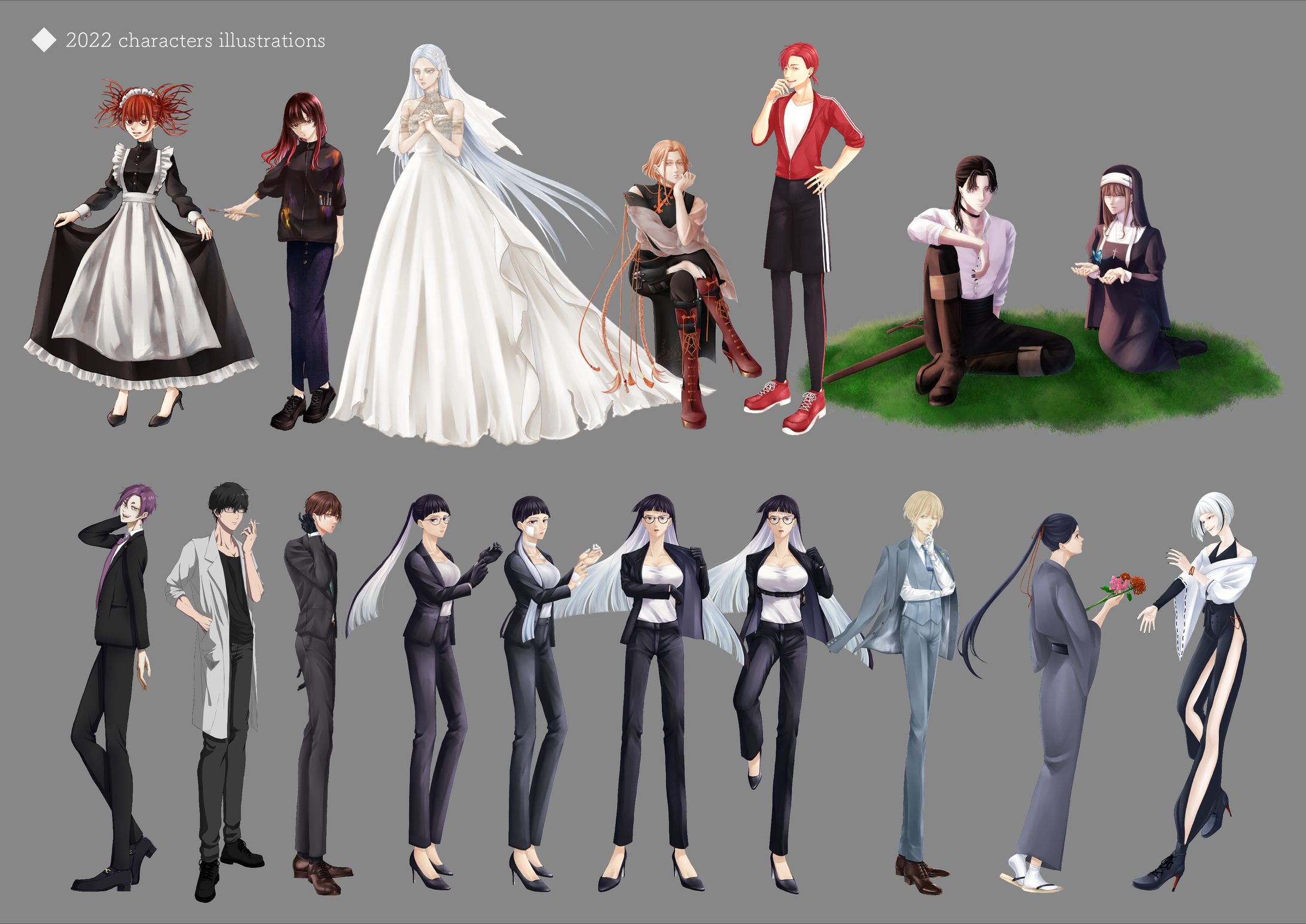 characters designs & standing pictures of characters-1