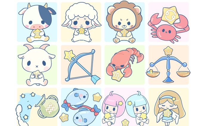 十二星座　オリジナルイラスト