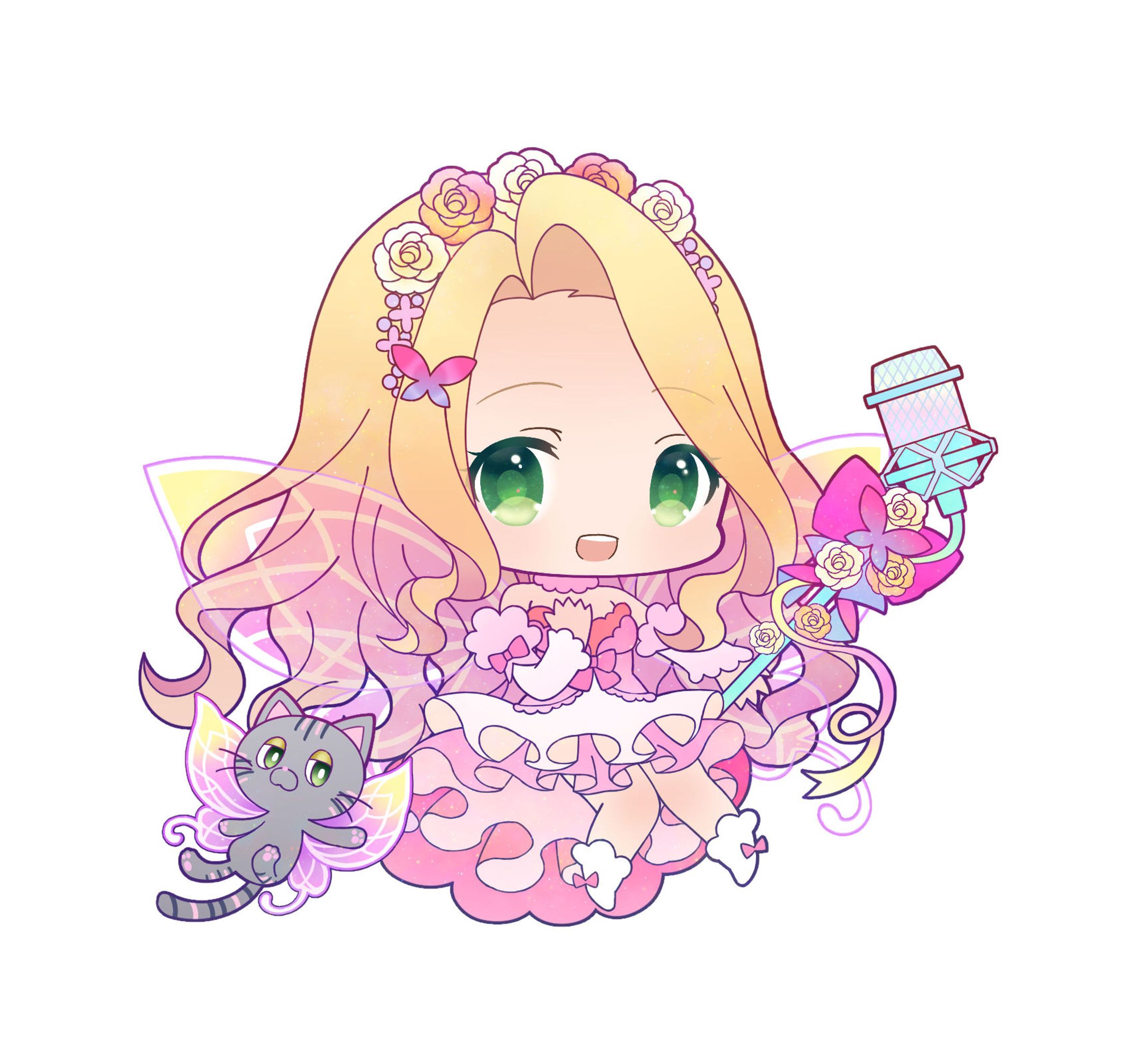 vtuber 博多姫ディアナ SDイラスト-1
