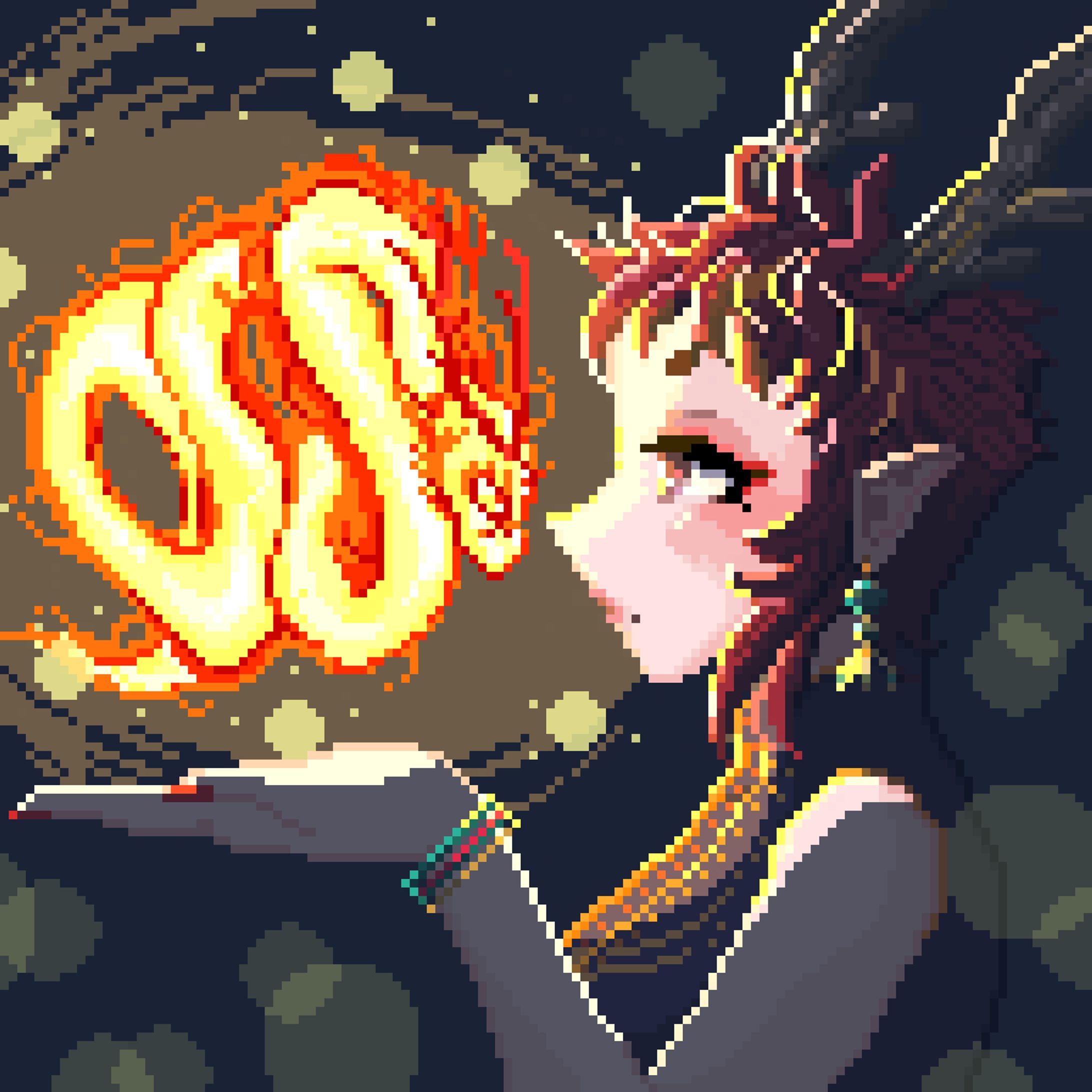 ドット絵/お絵かきすきーイラコン「龍」応募作品-1