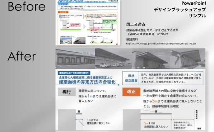 国土交通省解説資料のデザインブラッシュアップ