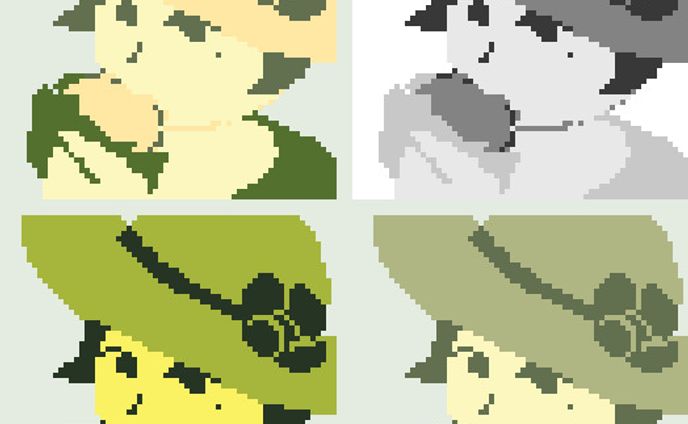 写真、ドット絵