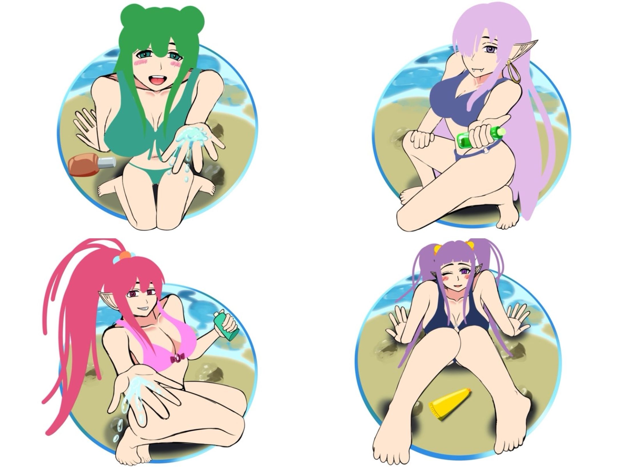 水着女子-1