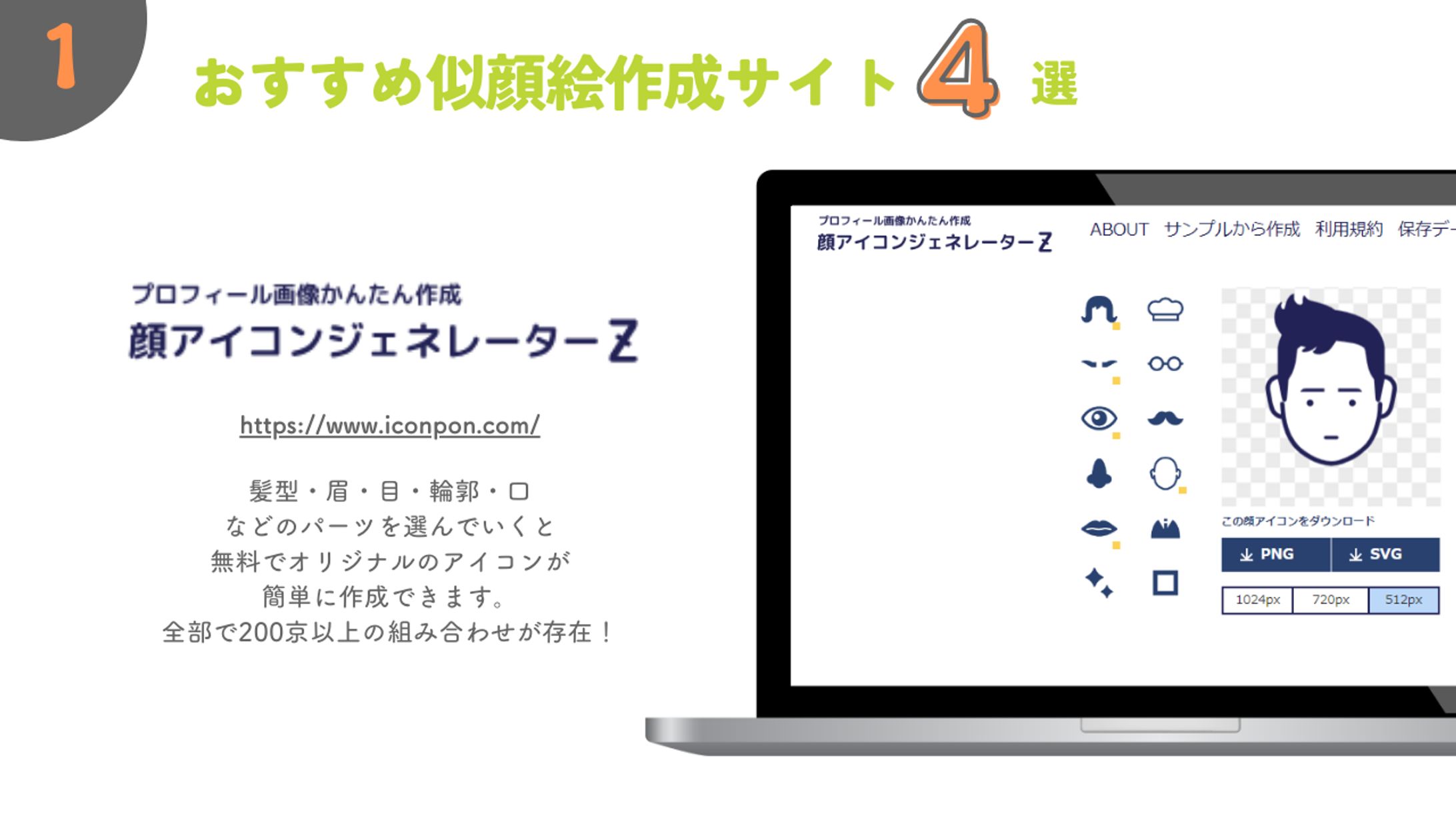 おすすめ似顔絵作成サイト4選-1