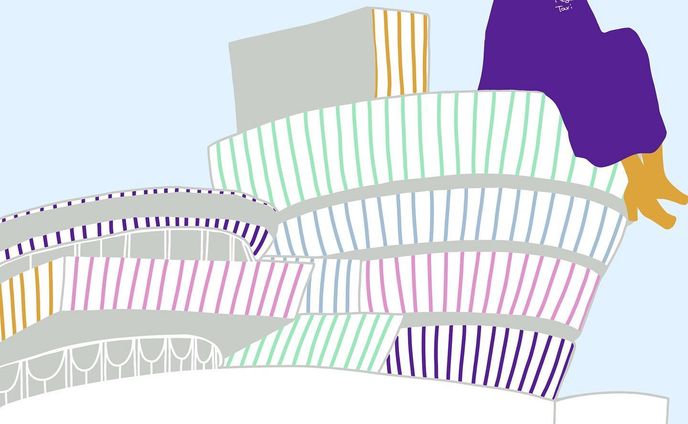 ー
THE SOLOMON R. GUGGENHEIM MUSEUM
🍎
#guggenheim #guggenheimmuseum #franklloydwright #franklloydwrightfridays #architectureillustration #architecturenyc #nyc #5thavenue #bigapple #newyorker #centralpark #vogue #worksonpaper #グッゲンハイム美術館 #フランクロイドライト #建築デザイン #グラフィックアート #イラストレーター #建築家 #美術館巡り #ニューヨーク #シャツワンピース #ブーツコーデ #ファッション #ストライプ