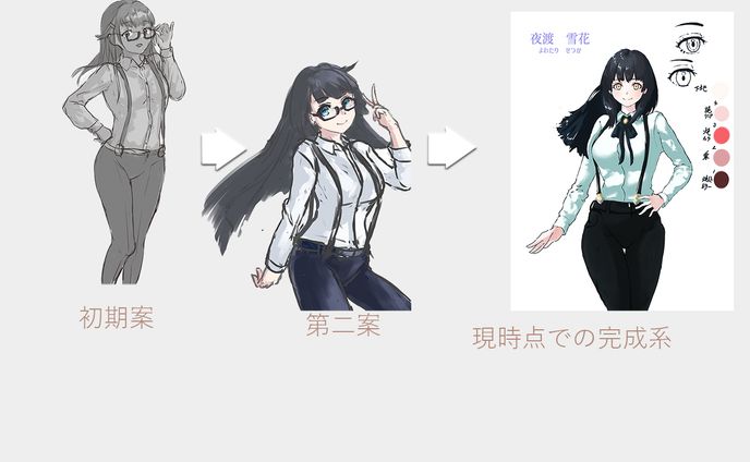 オリジナルキャラクター”夜渡さん”