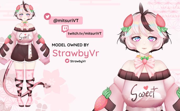 StrawbyVR's Live2D Model
