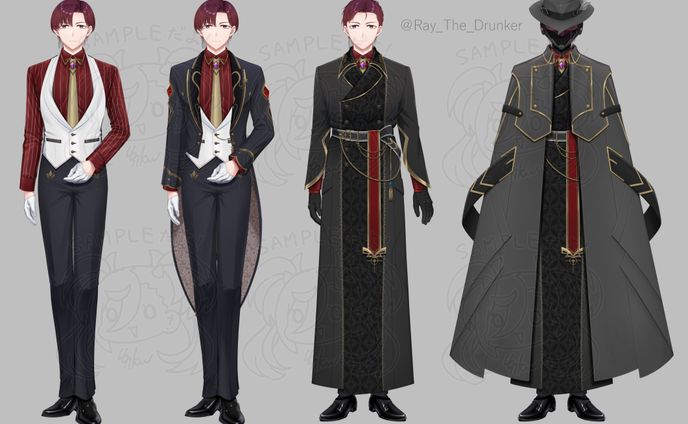 【Vtuber】レイ・ド・ブラン　新衣装お仕立て・キービジュアル